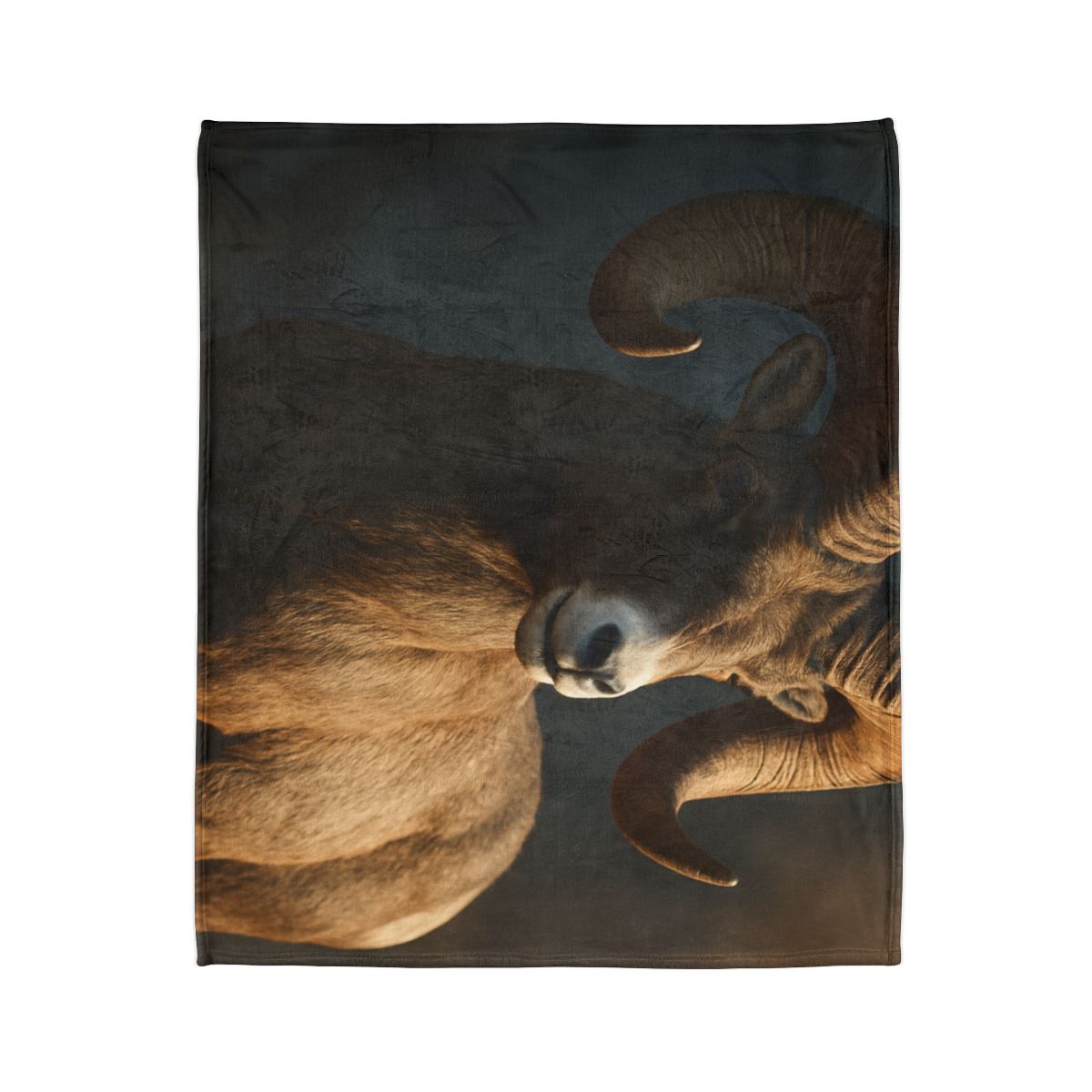 Canyon Shadow Bighorn Sheep trendy patterned blankets