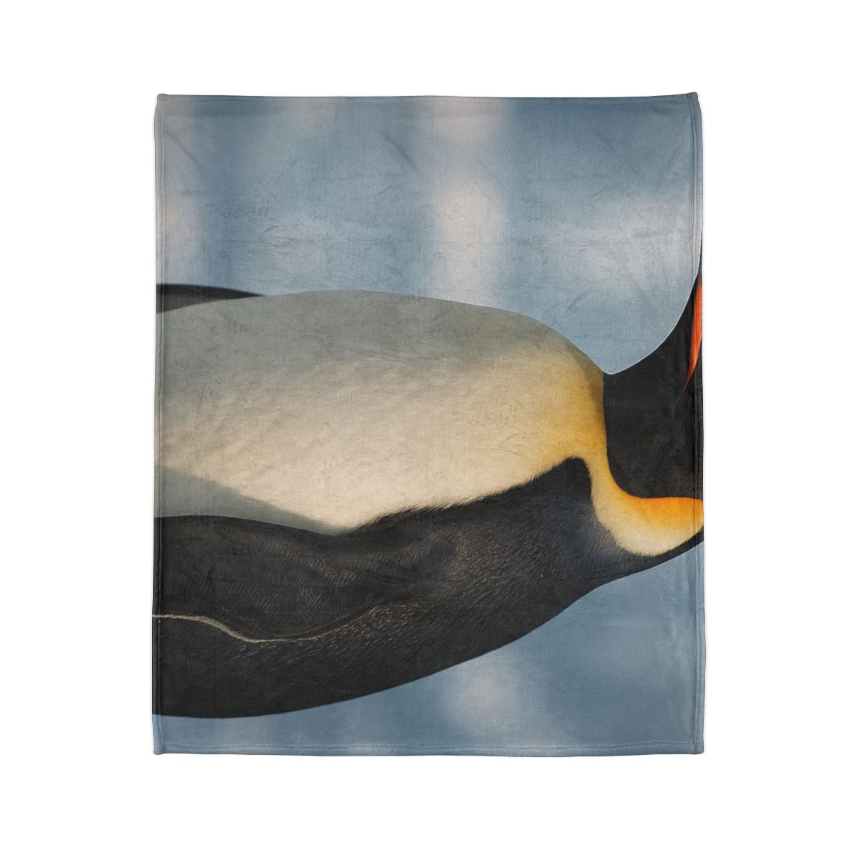 Aurora Drift Emperor Penguin soft fleece blankets