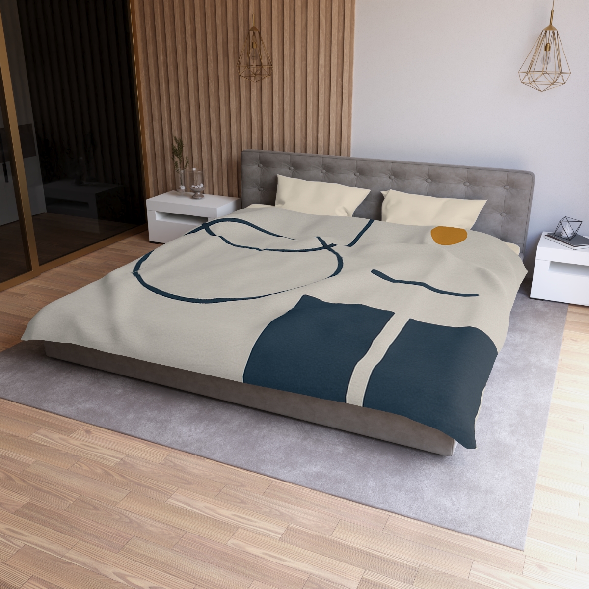 Staggered Rings Over Split Rectangle duvets for gifts