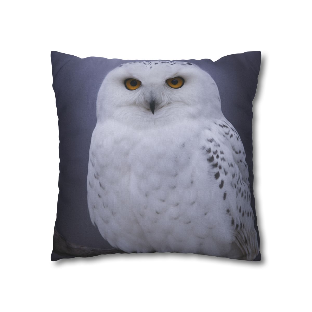 Twilight Watcher Snowy Owl comfortable bedding pillow covers