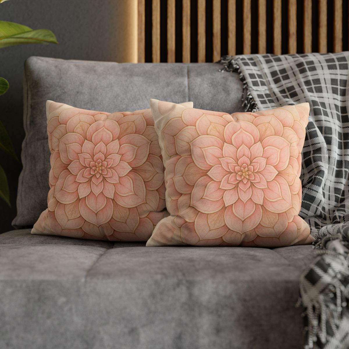 Petal Concentric Chorus designer print pillow cases