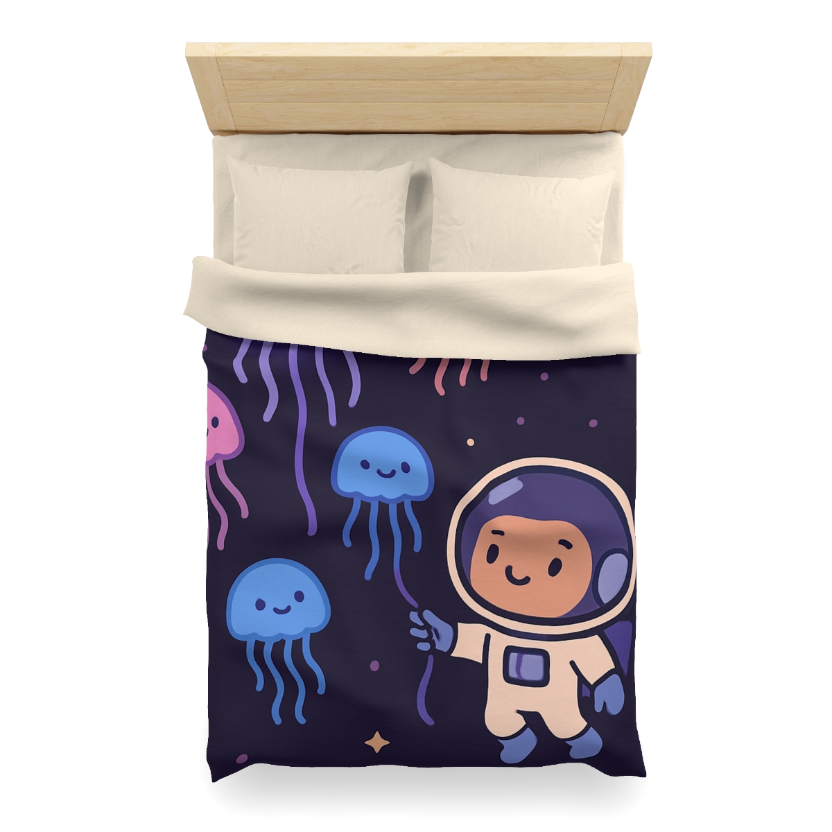 Galaxy Garden Of Floating Jellyfish trendy bedroom duvets
