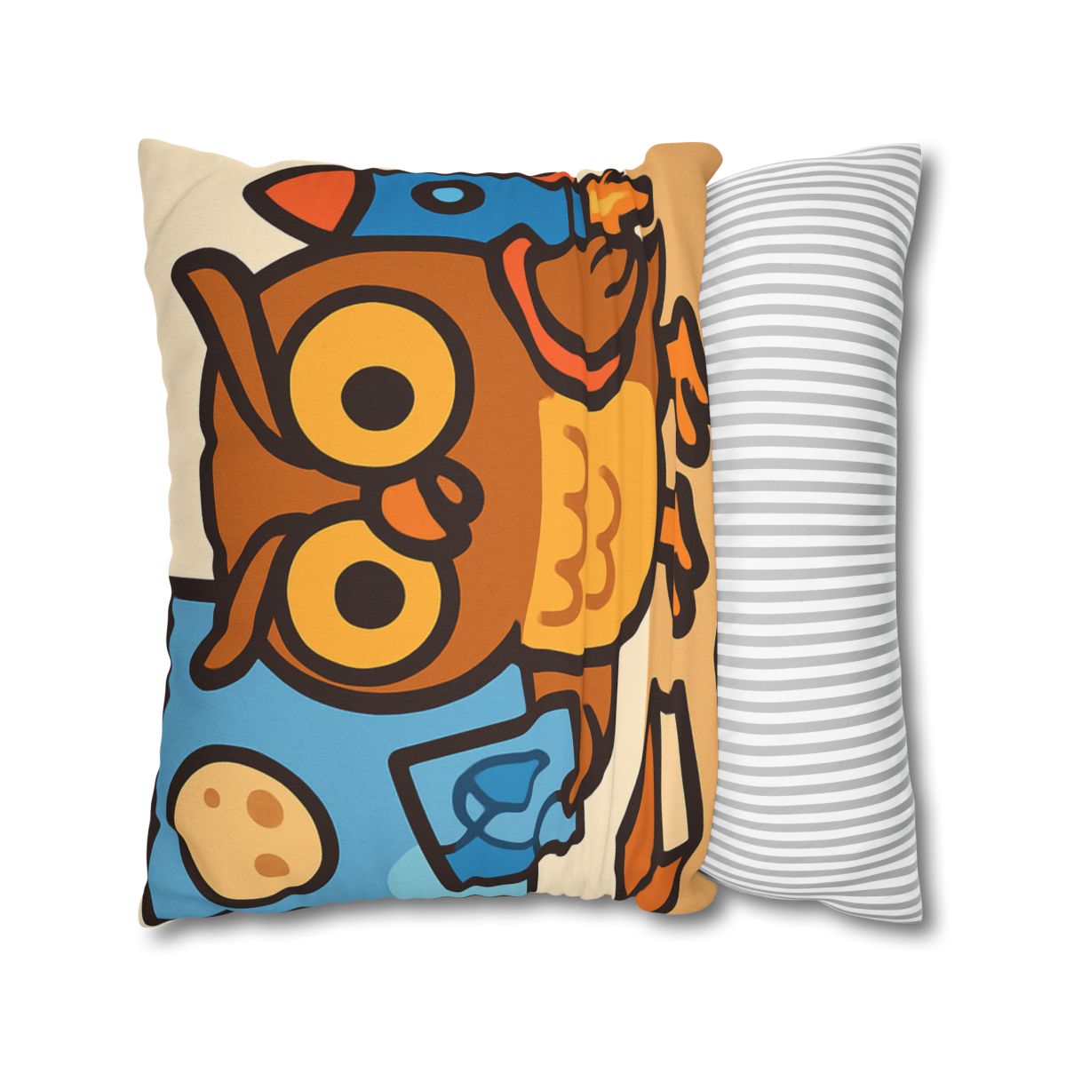 Rocket School Owl personalized pillow covers