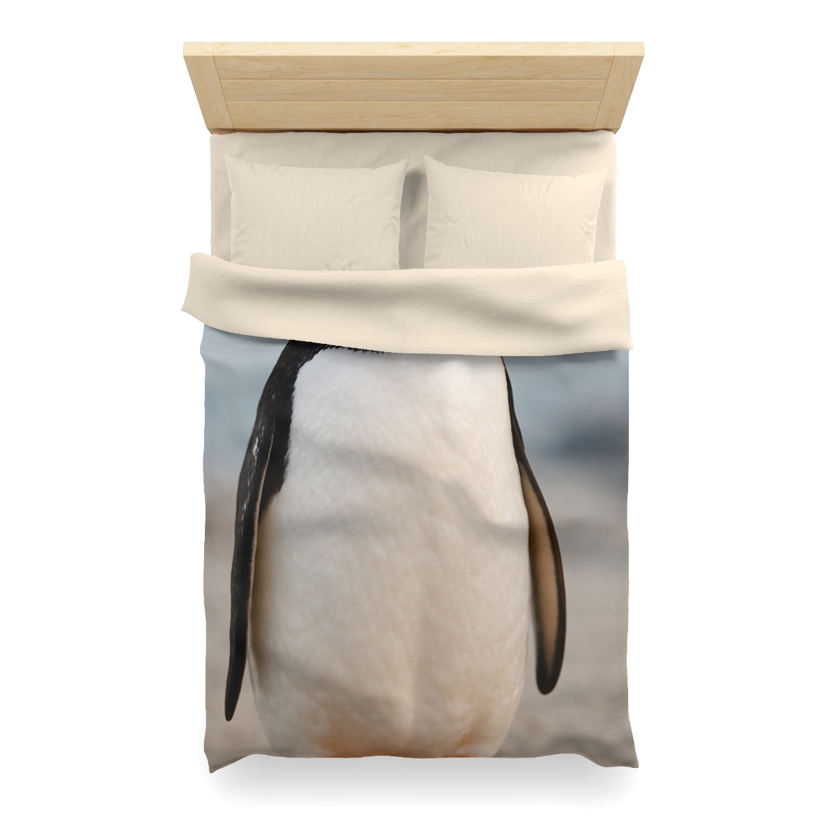 Shoreline Echo Gentoo Penguin trendy bedroom duvets