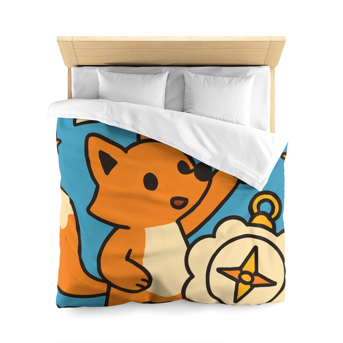 Sky Map Fox And The Cloud Compass stylish duvet covers