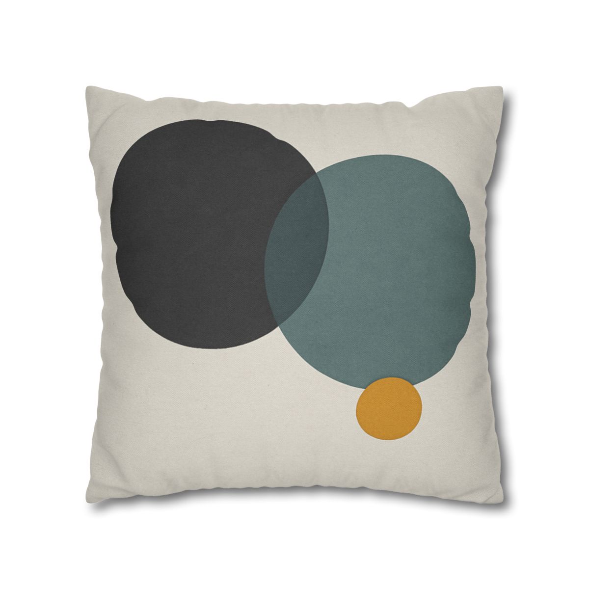 Clustered Three Circles With Pause designer print pillow cases