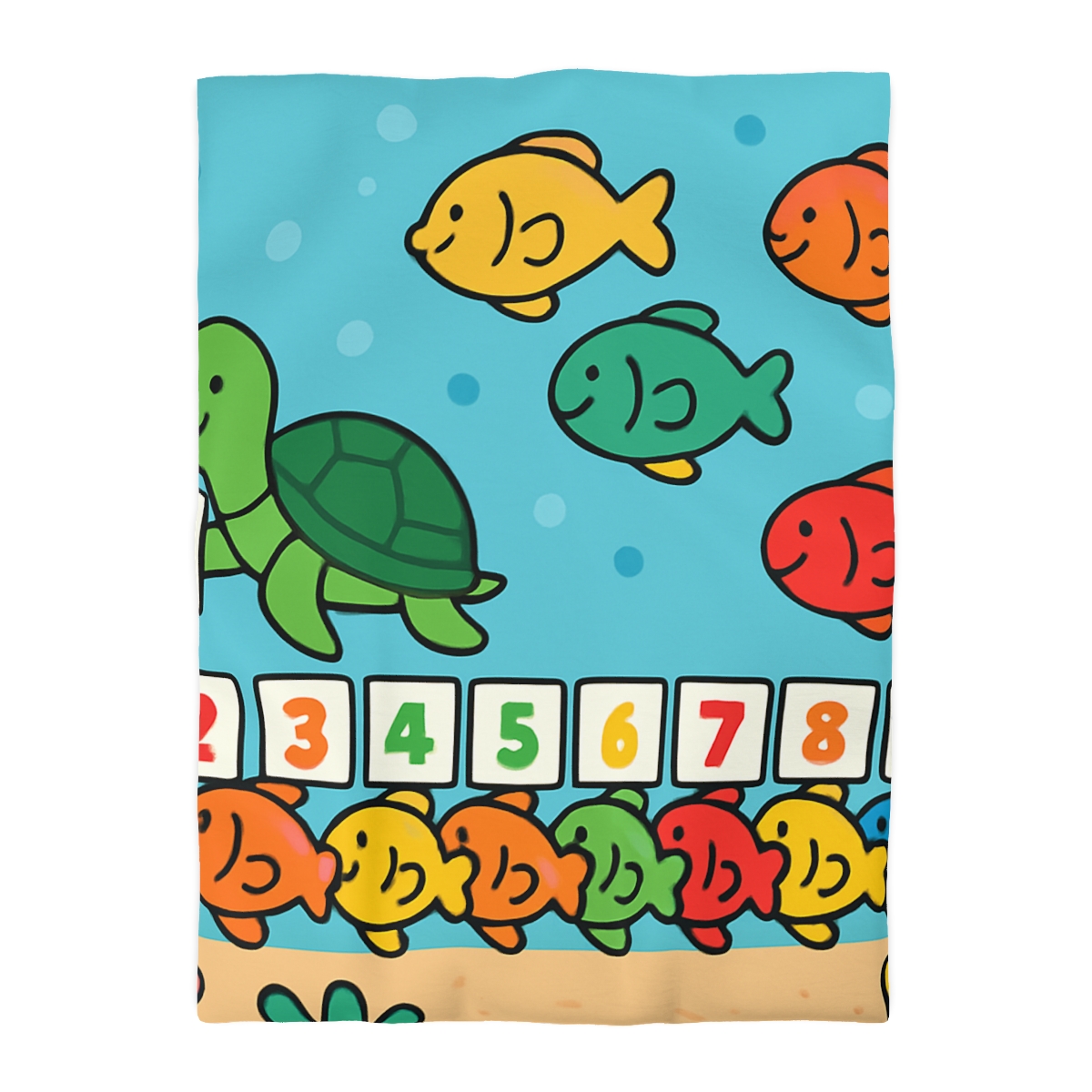 Coral Reef Number Parade warm winter duvets