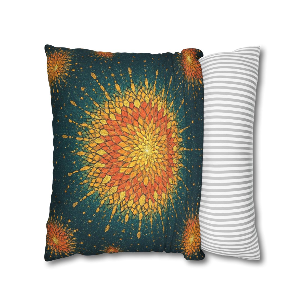 Starburst Mosaic Halo personalized pillow covers