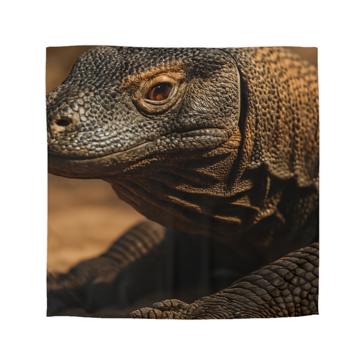 Ancient Scale Komodo Dragon stylish duvet covers