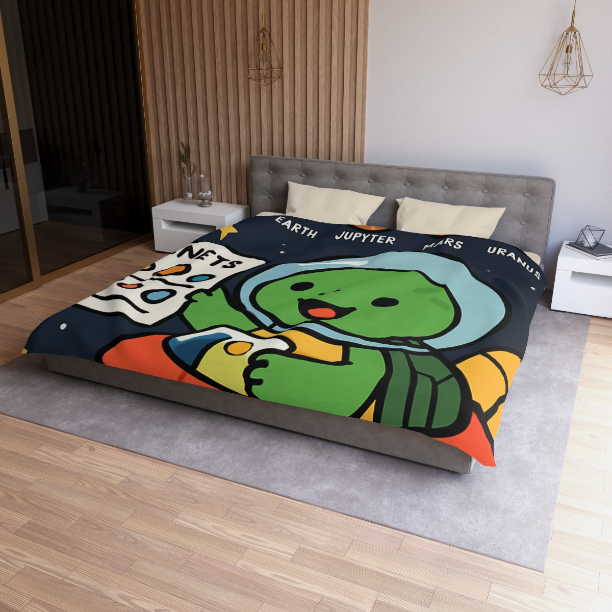 Solar Sail Turtle And The Planetary Parade stylish duvet covers