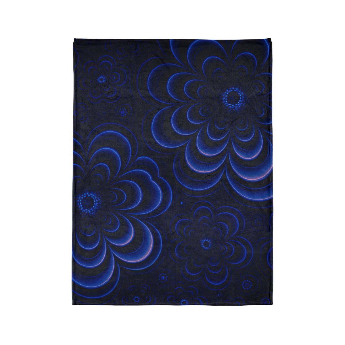 Bloom Ripple Interference designer printed blankets