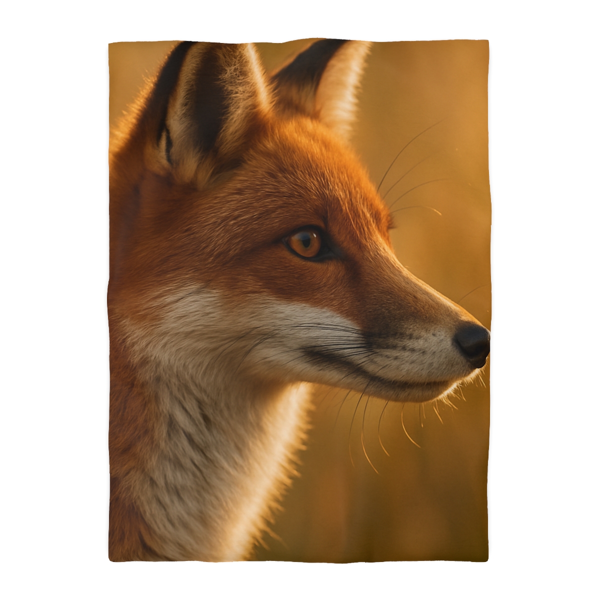Amber Gaze Red Fox soft comforter duvets