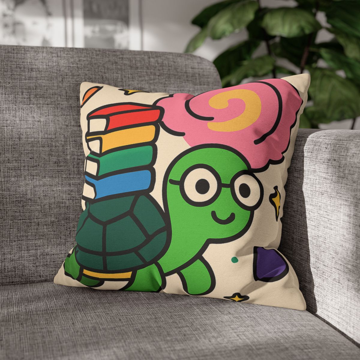 Nebula Library Turtle trendy patterned pillow cases