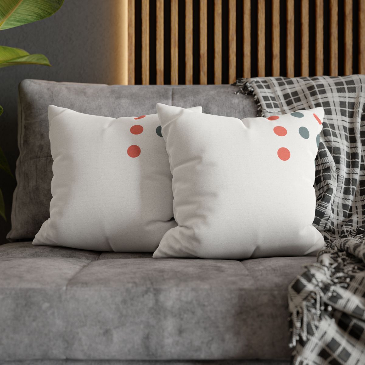 Sparse Corner Dot Grid custom pillow cases