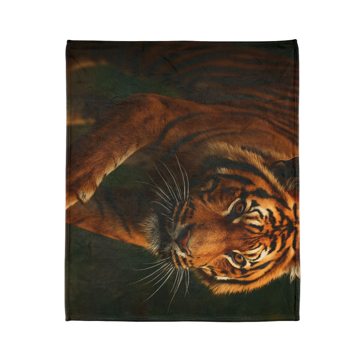 Forest Stalker Bengal Tiger stylish throw blankets