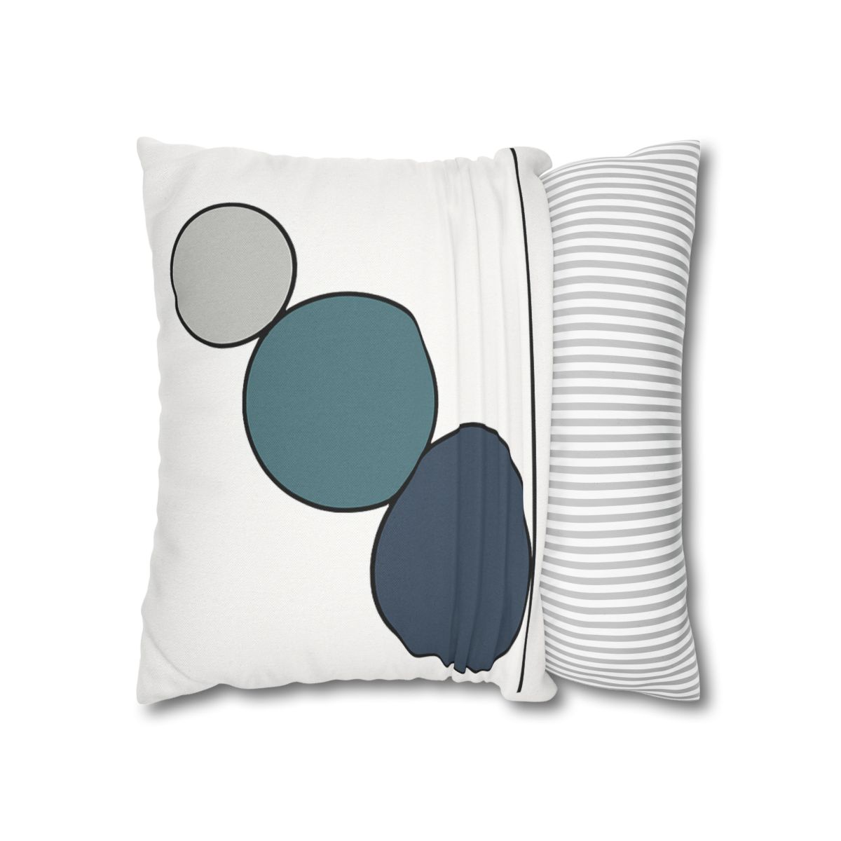 Staggered Circle Trio stylish decorative pillowcases