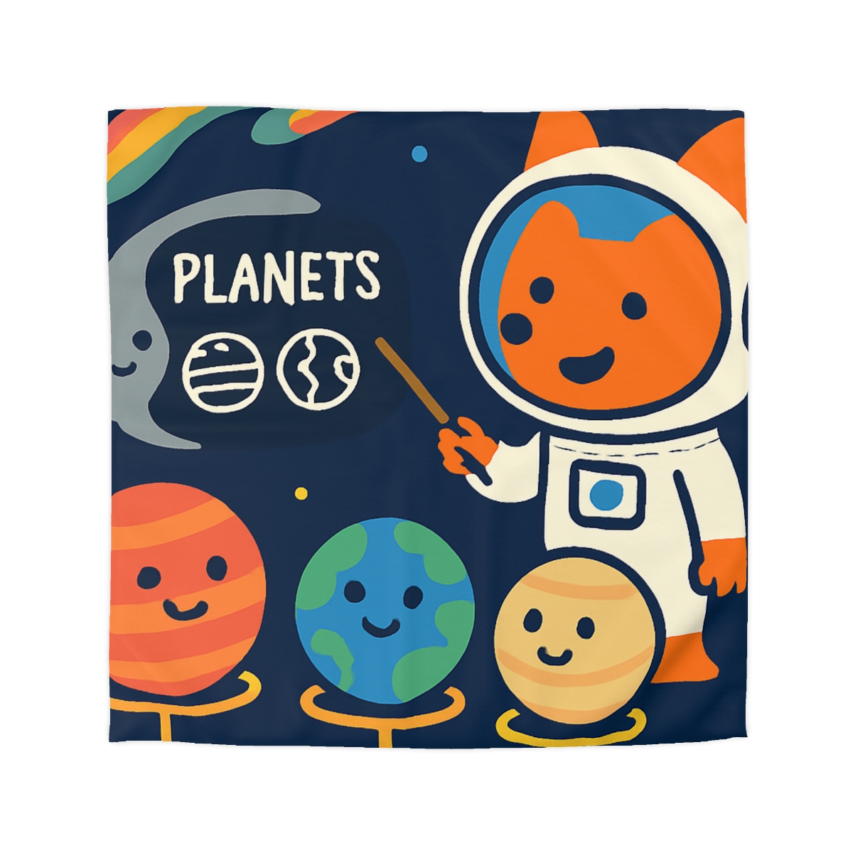 Comet Classroom With Astro Fox stylish duvet covers