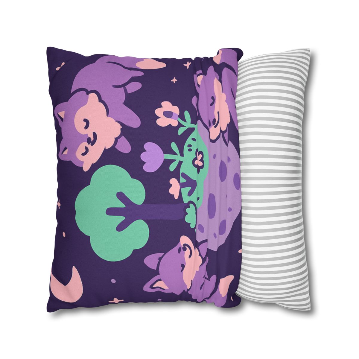 Galaxy Garden Of Floating Foxes custom pillow cases