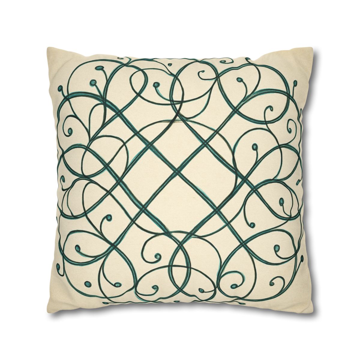 Vine Lattice Halo designer print pillow cases