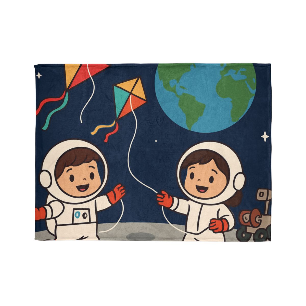 Kite Festival On The Moon decorative home blankets