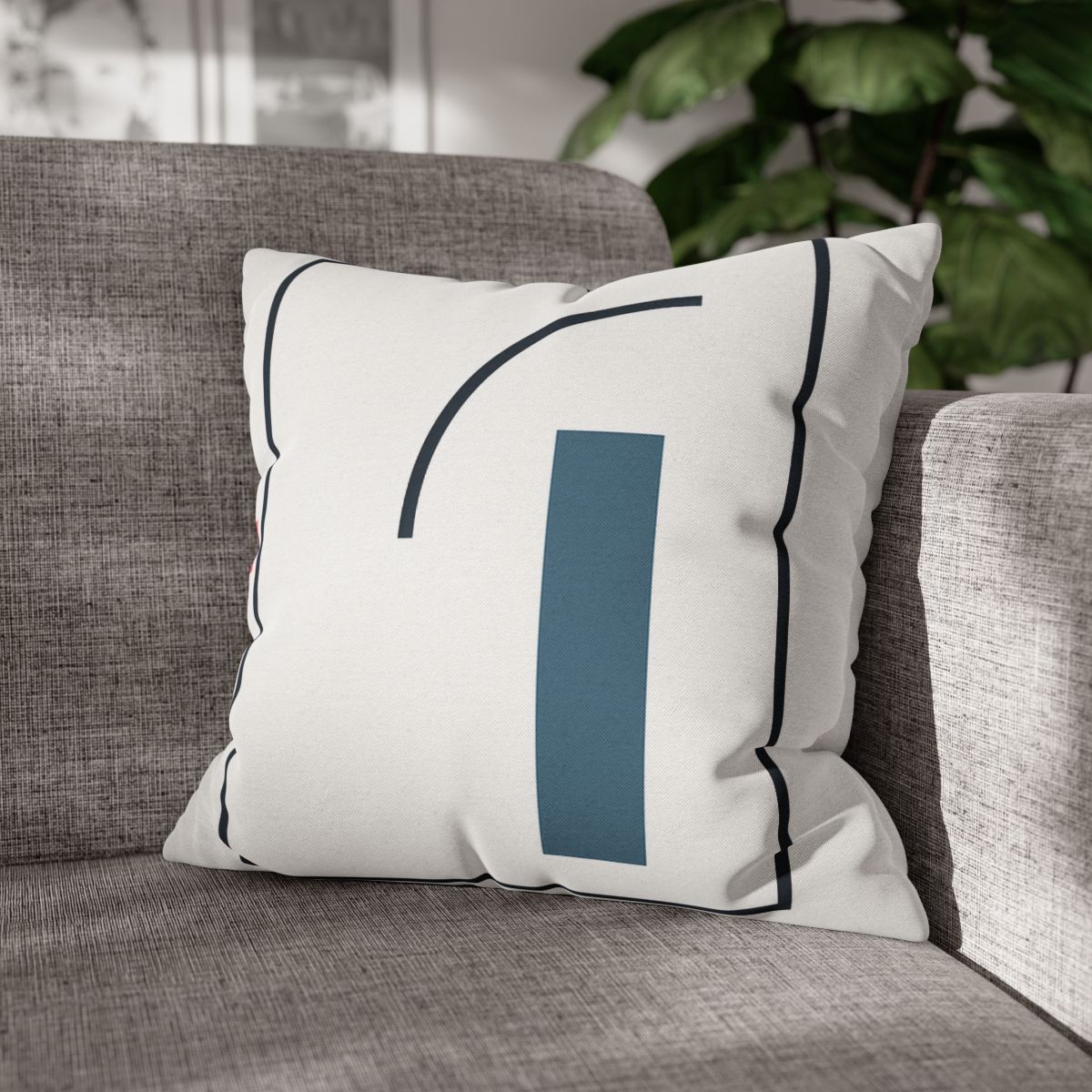 Split Frame With Rising Arc stylish decorative pillowcases