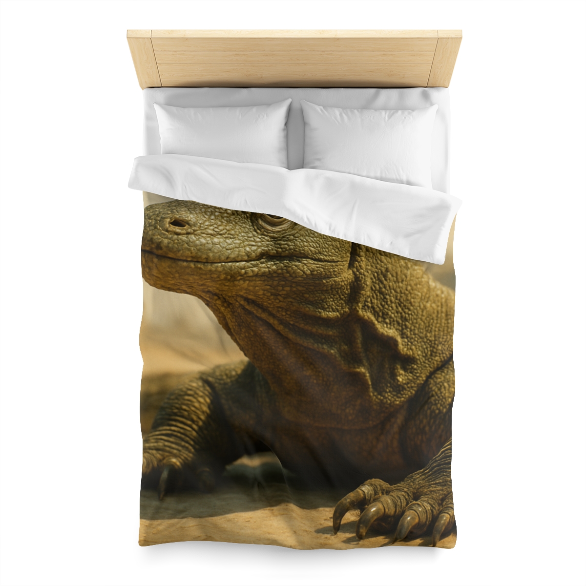 Ancient Sentinel Komodo Dragon personalized bedding duvets