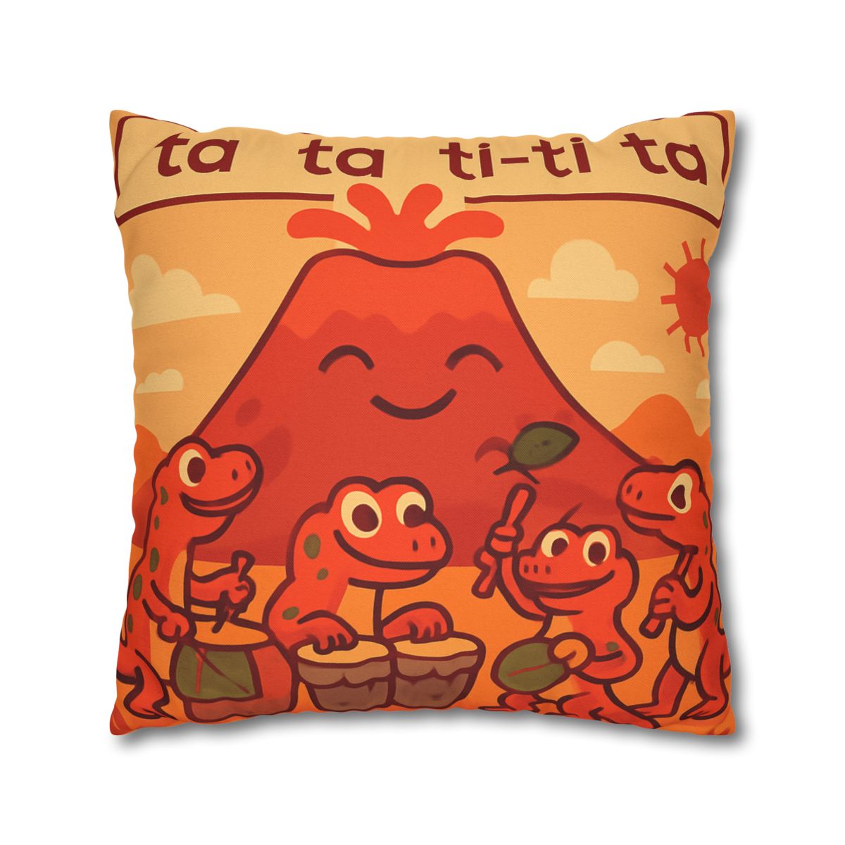 Volcano Drum Band Of The Rhythm Lizards designer print pillow cases
