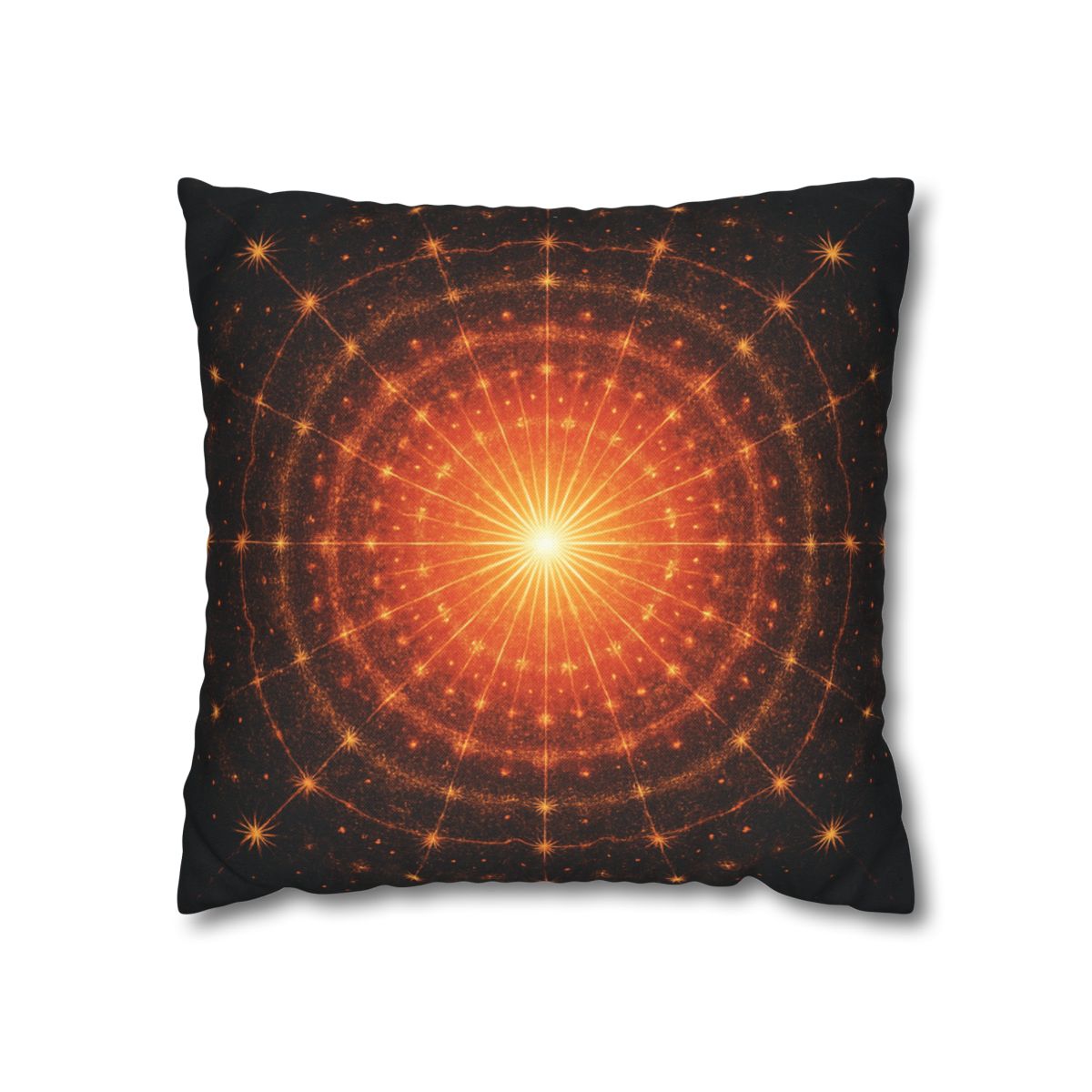 Photon Burst Mandala soft cotton pillow cases