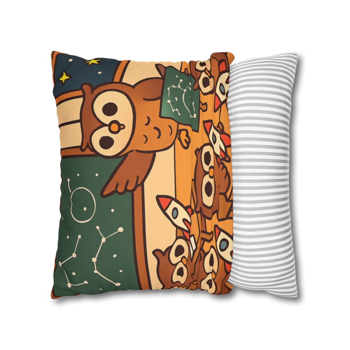 Rocket School Of Owls designer print pillow cases