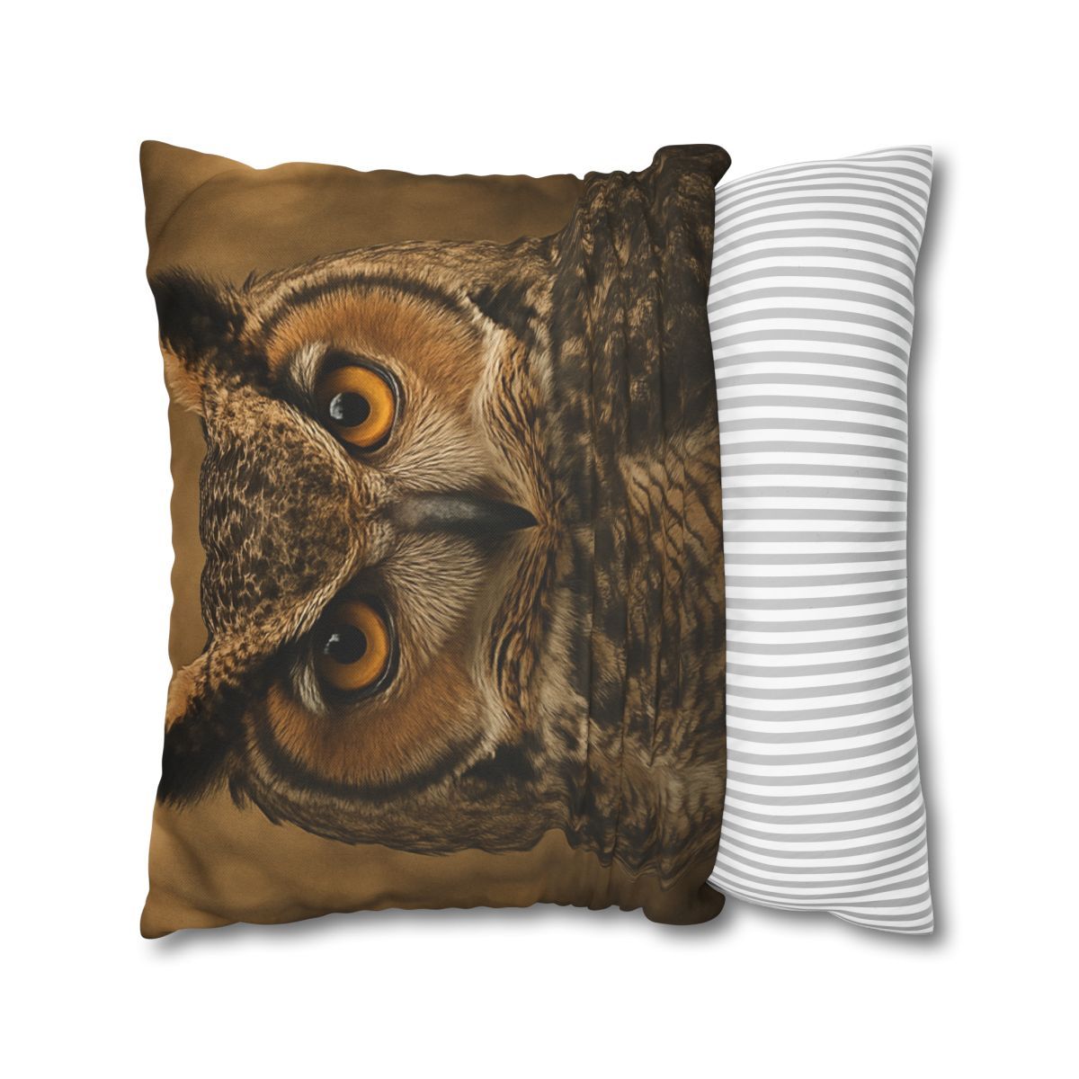 Amber Vigil Great Horned Owl personalized pillow covers