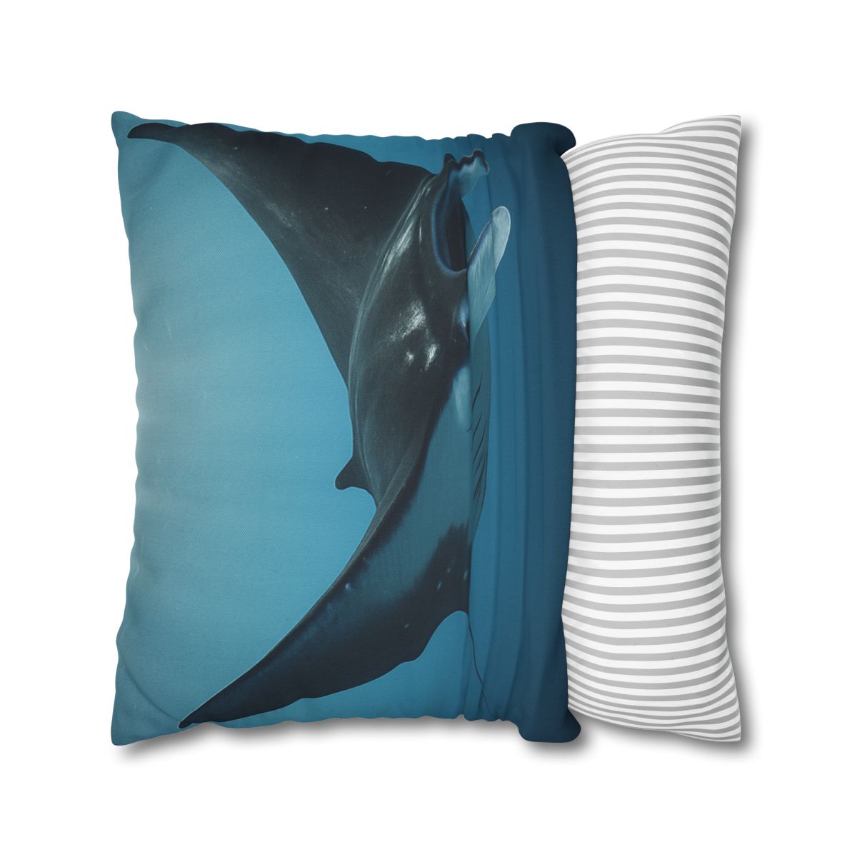 Manta Ray Silent Glide designer print pillow cases