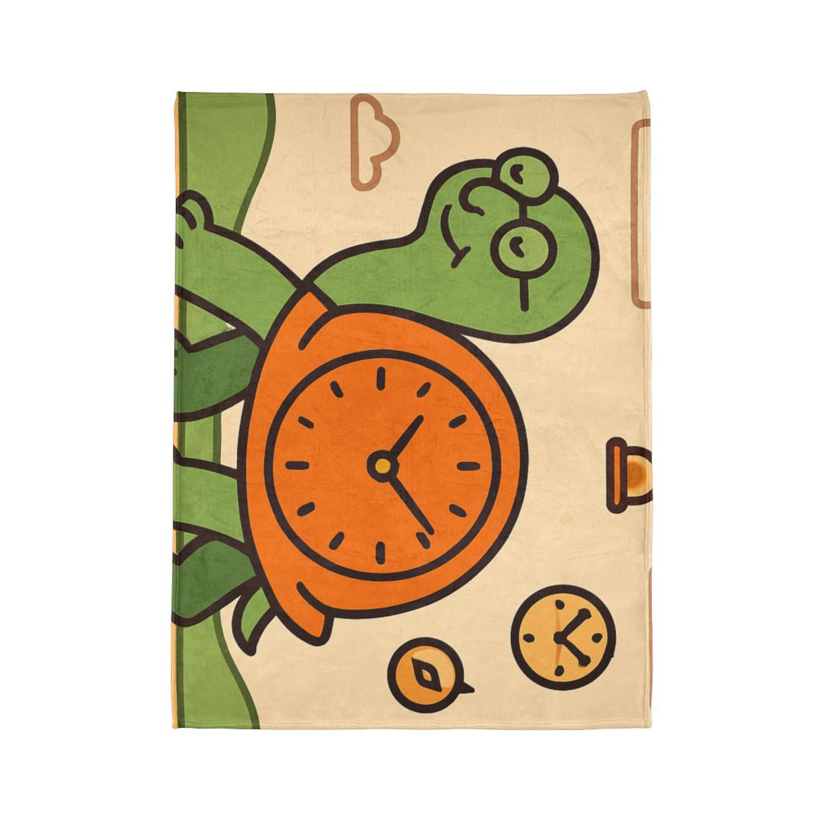 Time Turtle Journey soft fleece blankets