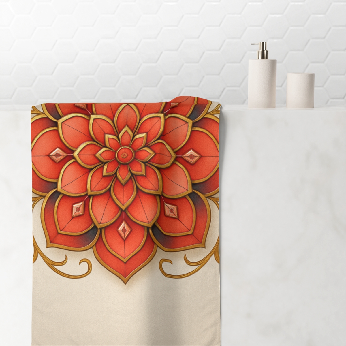 Petal Prism Rosette comfortable face towels