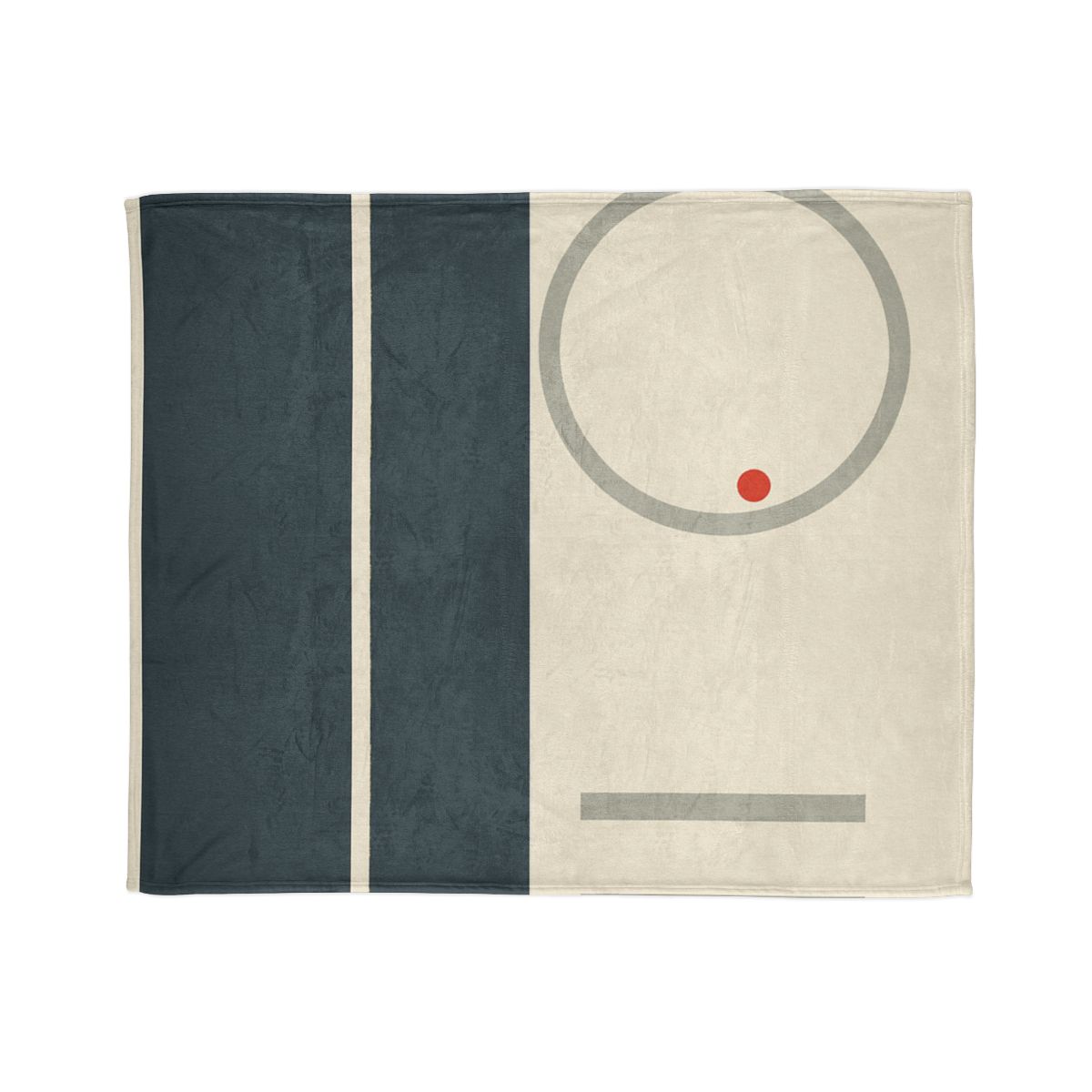 Split Rectangle With Floating Ring custom blankets