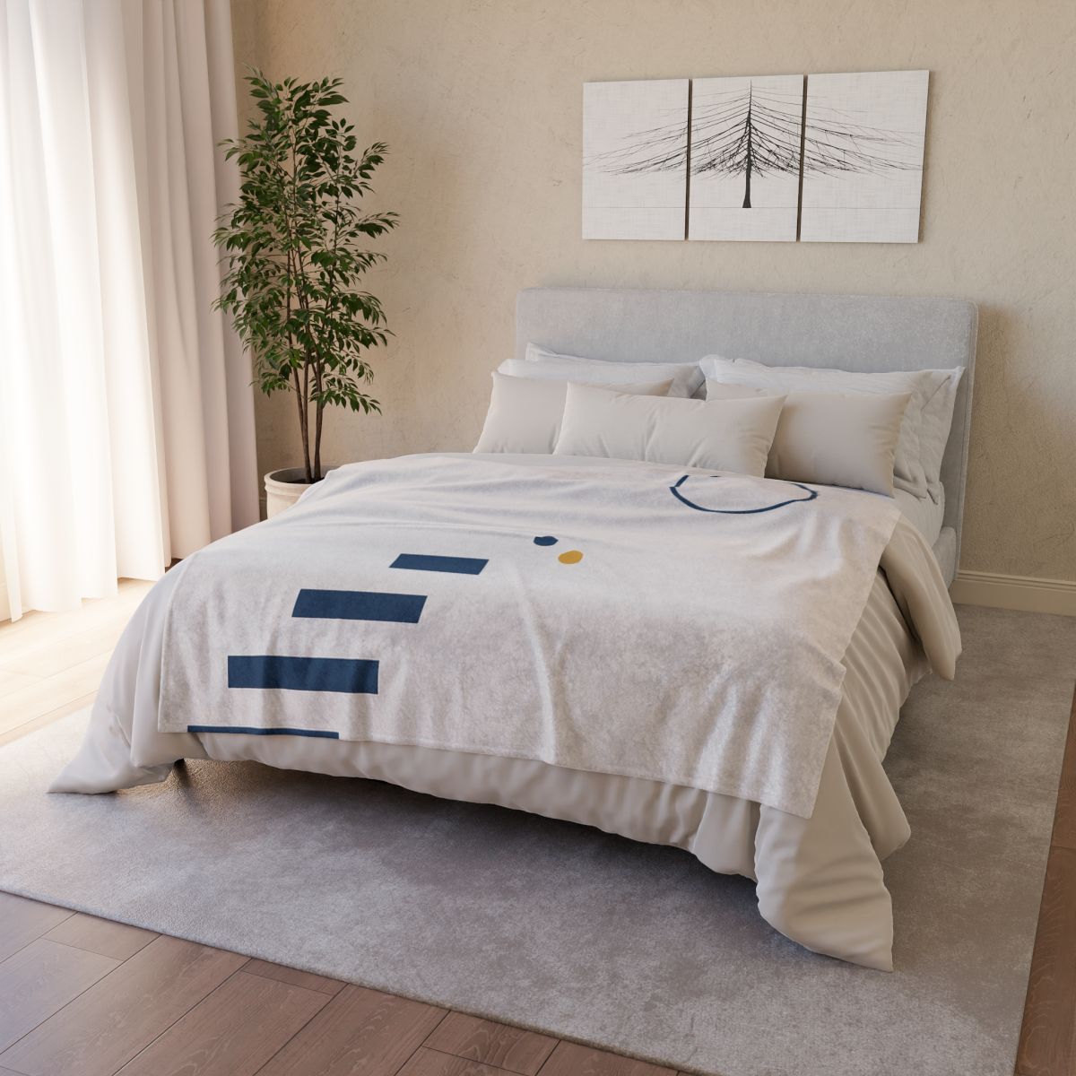 Sparse Constellation Step And Ring trendy patterned blankets