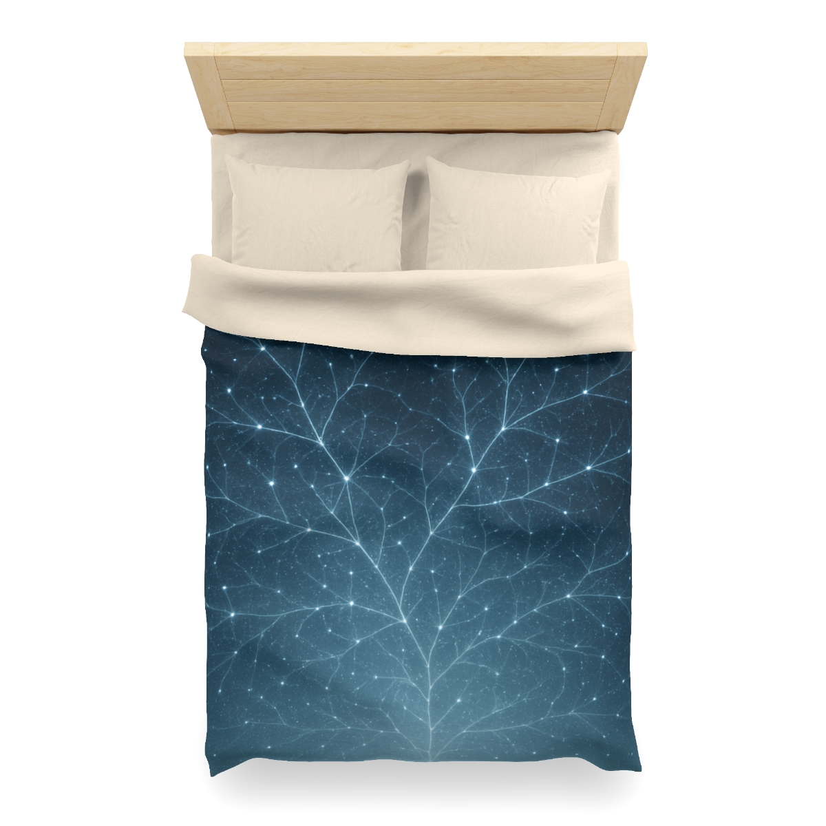 Starlit Fractal Canopy duvets for gifts