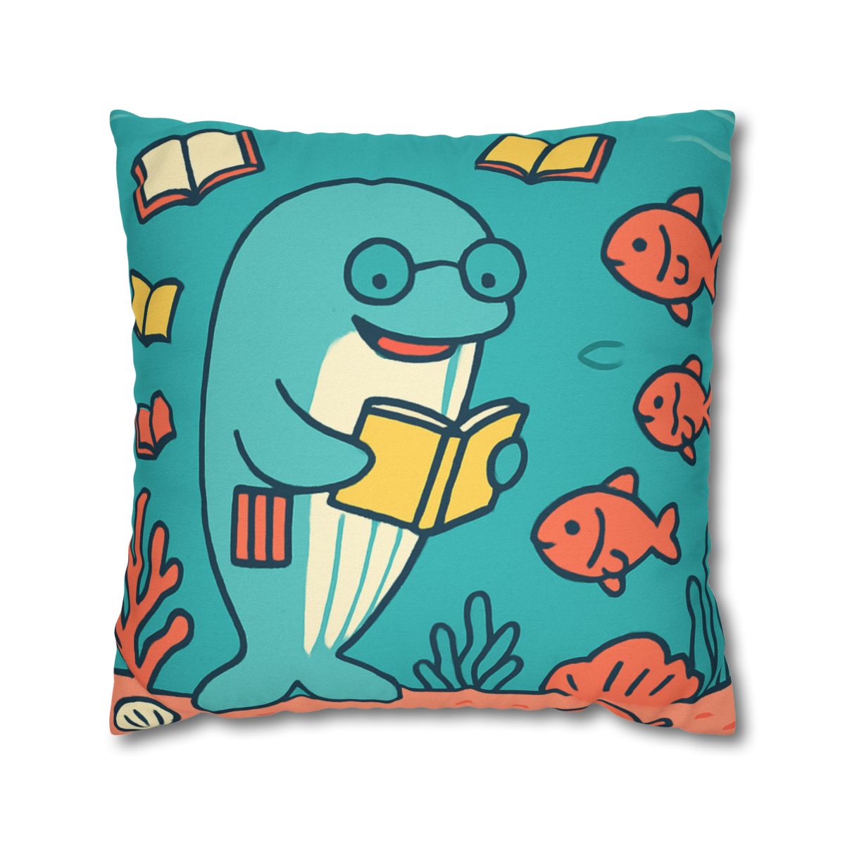 Coral Library Cruise comfortable bedding pillow covers