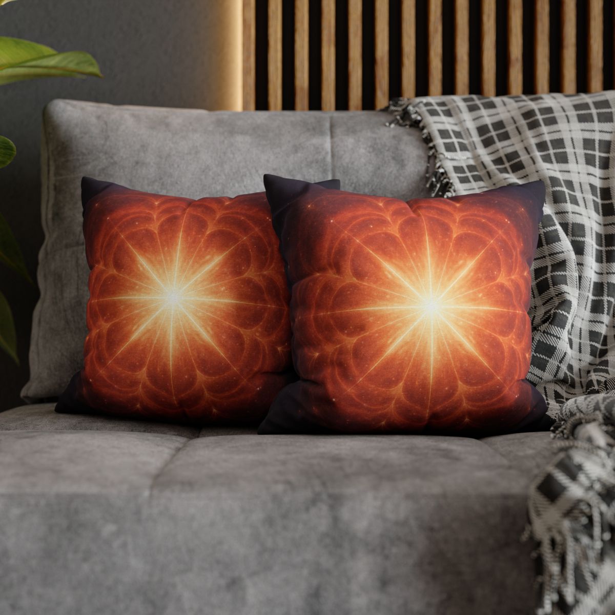 Starburst Petal Crown custom pillow cases