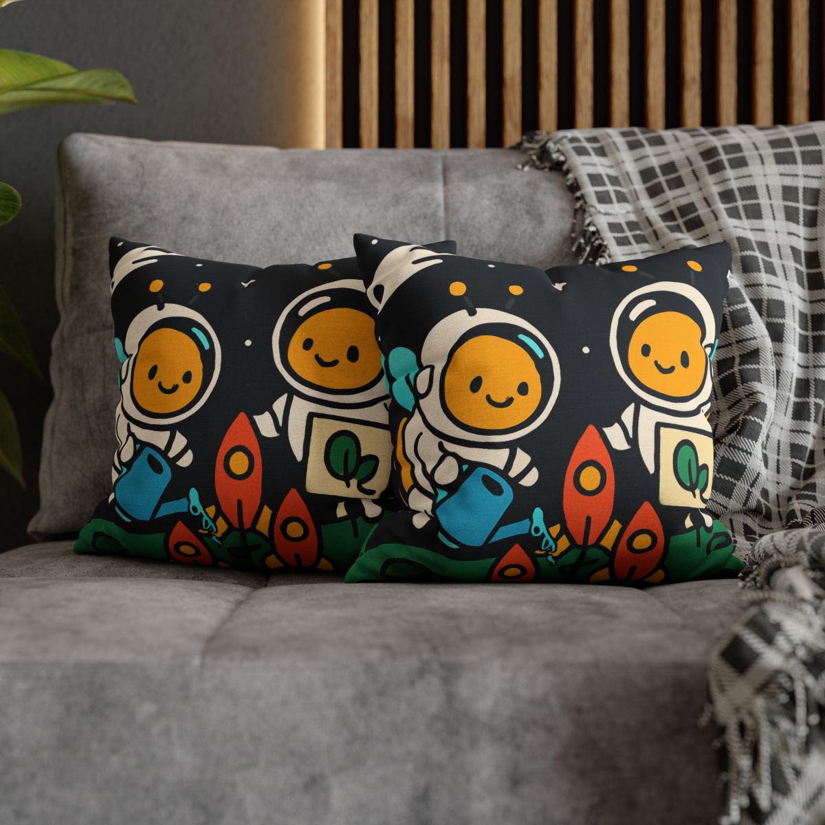 Rocket Garden Of The Bumblebee Astronauts comfortable bedding pillow covers