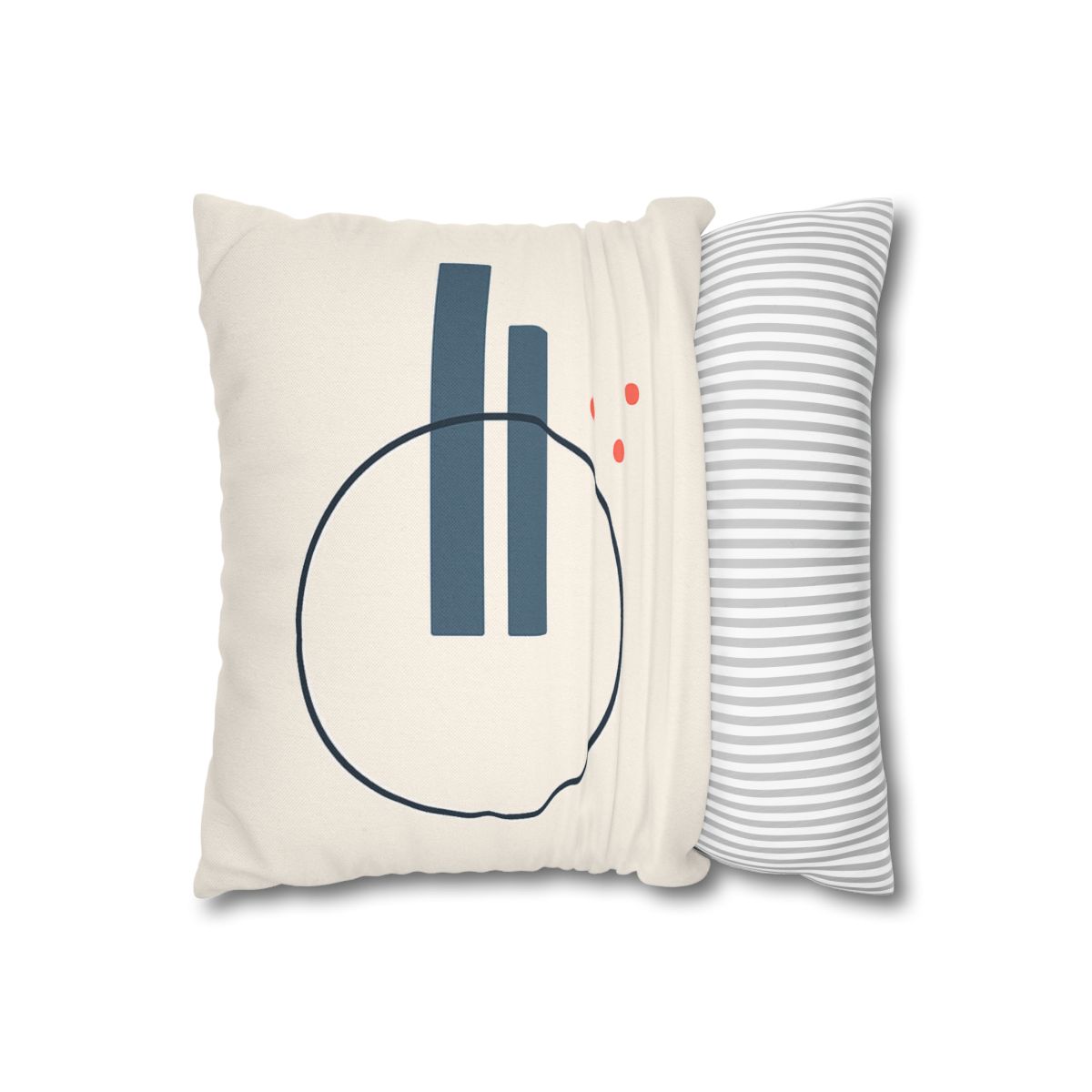 Offset Ring With Split Bars designer print pillow cases