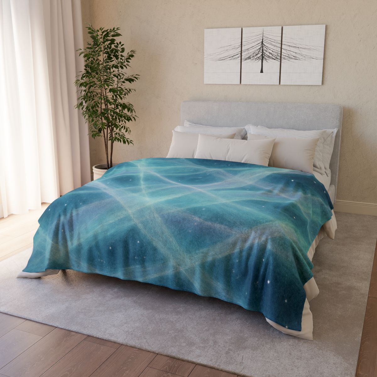 Aurora Lattice Veil custom blankets