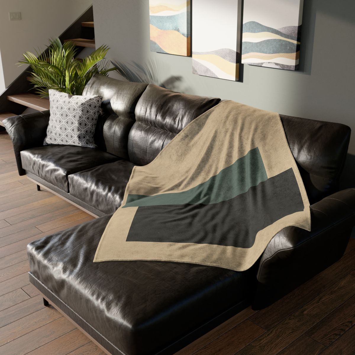 Offset Rectangle Pause unique gift blanketscustom blankets