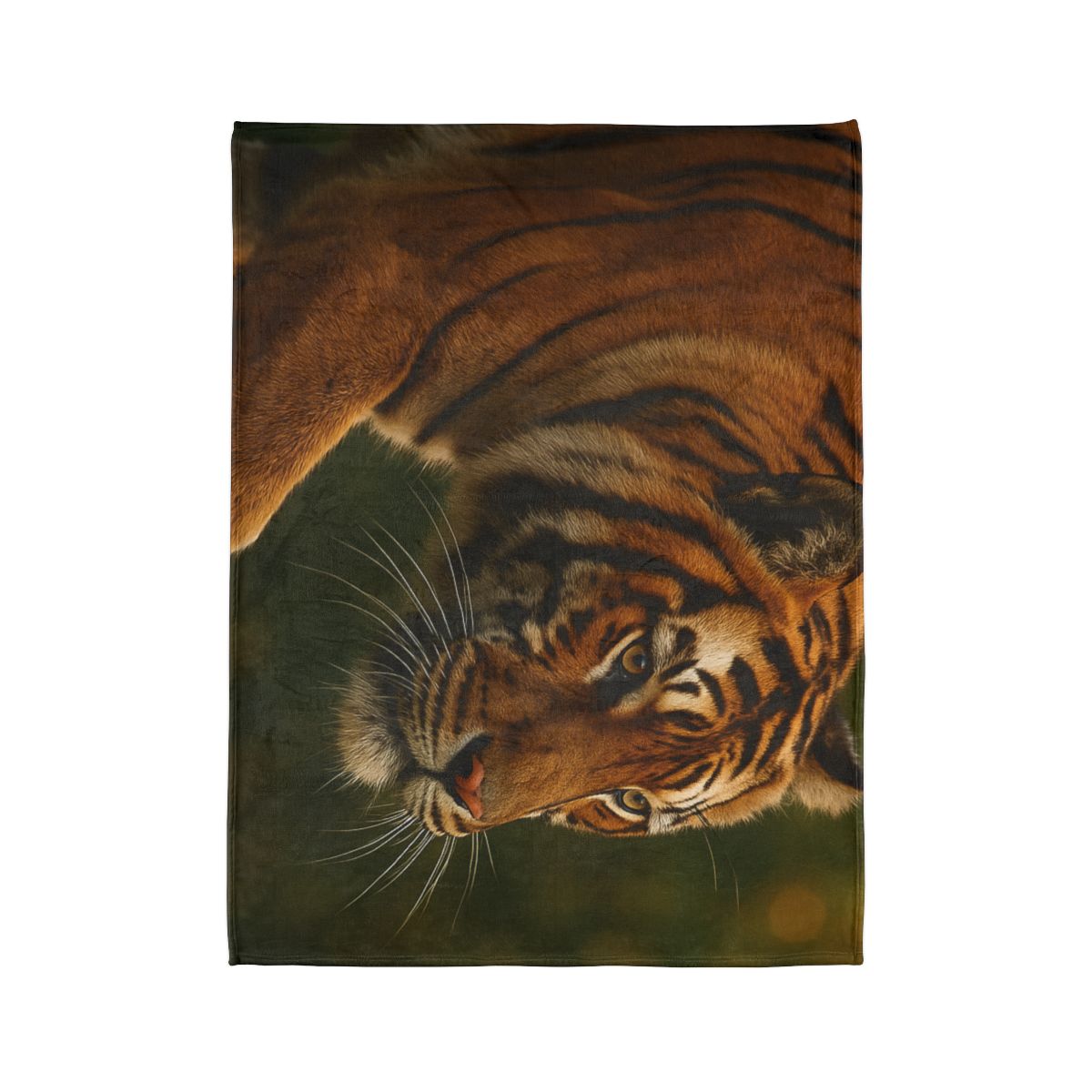 Forest Stalker Bengal Tiger soft fleece blankets