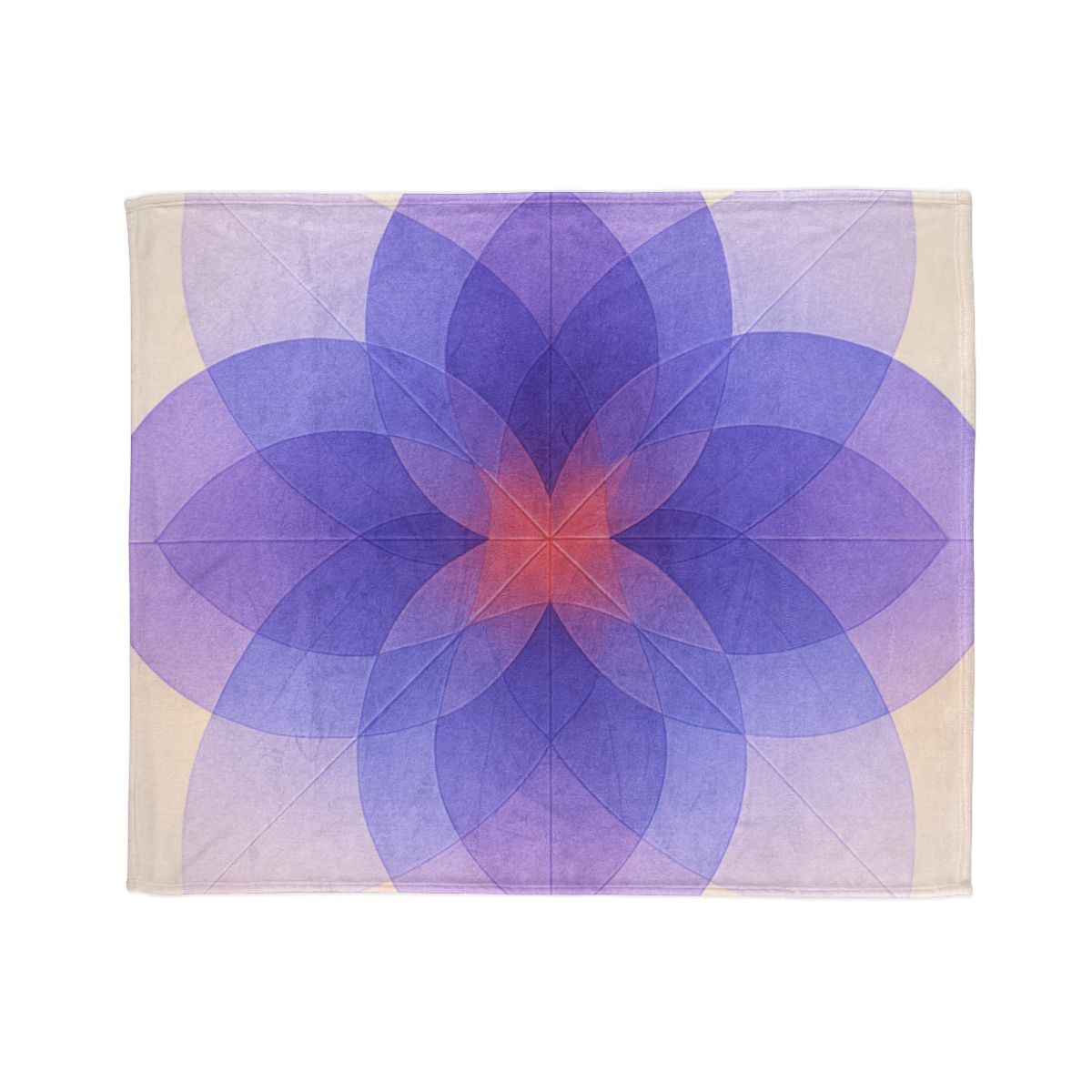 Petal Prism Overlap soft fleece blankets
