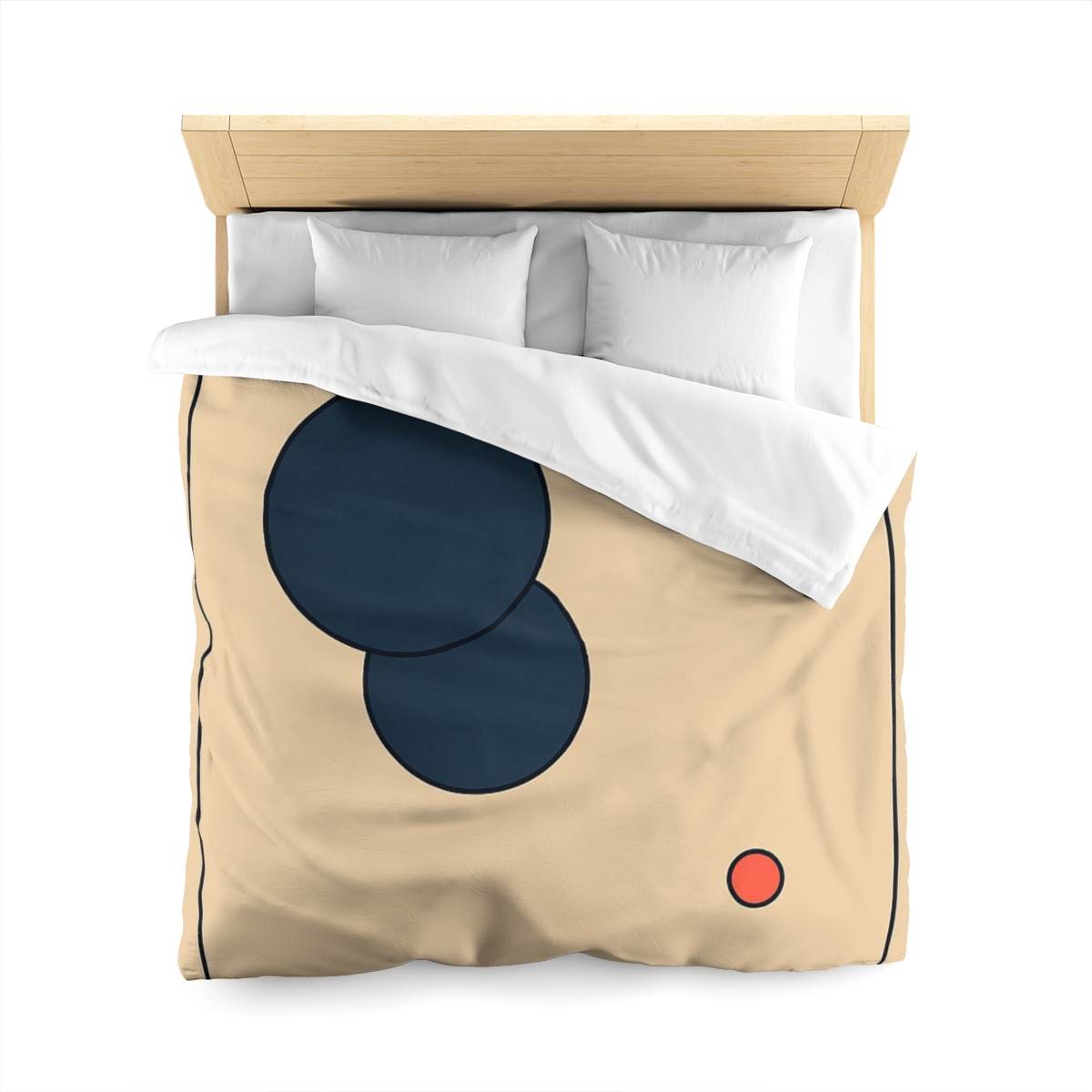 Offset Frame With Two Quiet Discs unique patterned duvets