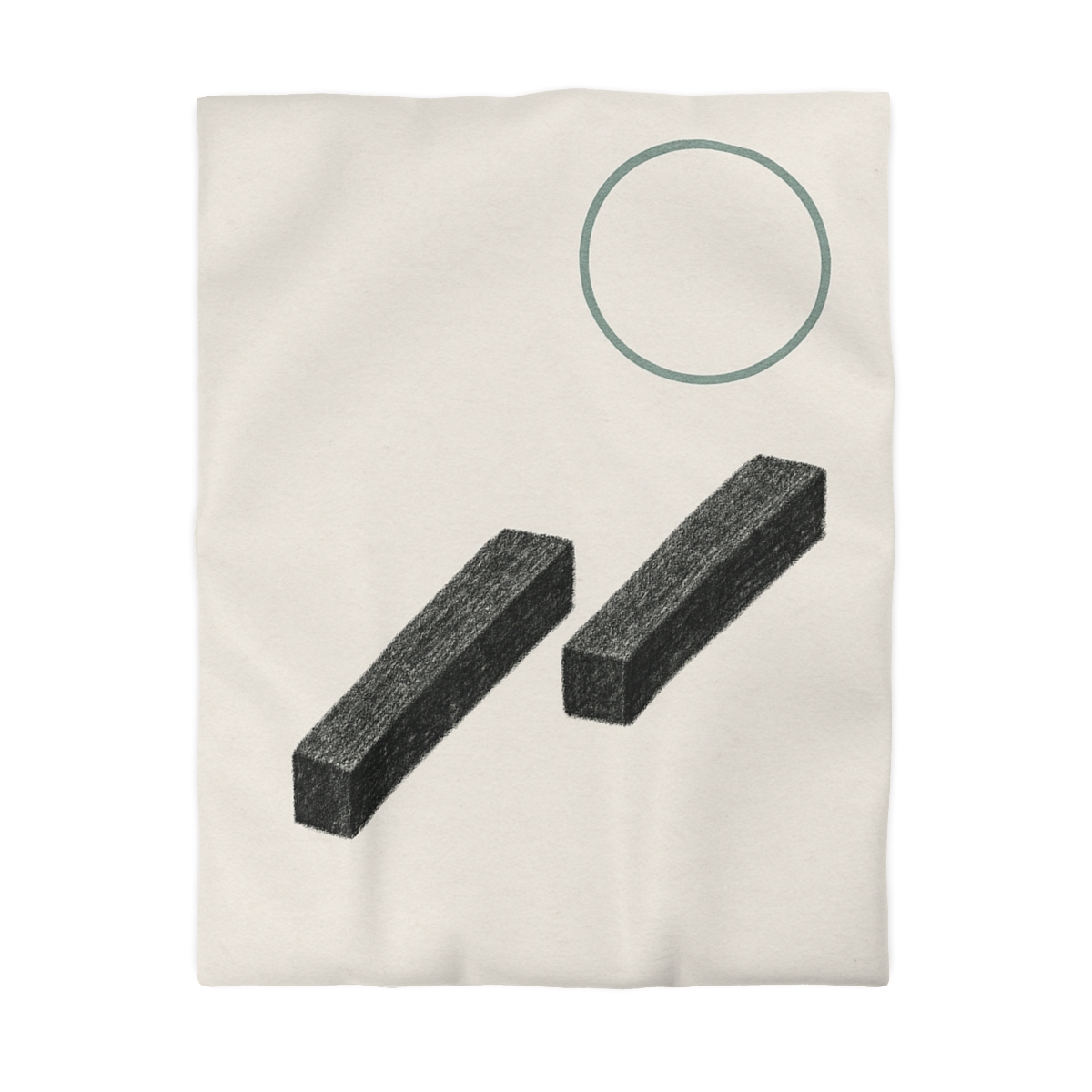 Staggered Bars With Floating Ring unique patterned duvets