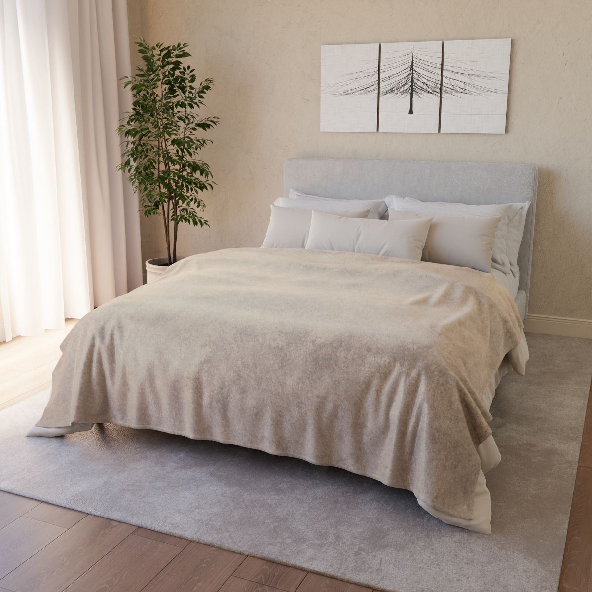 Microwave Whisper Gradient Field trendy patterned blankets