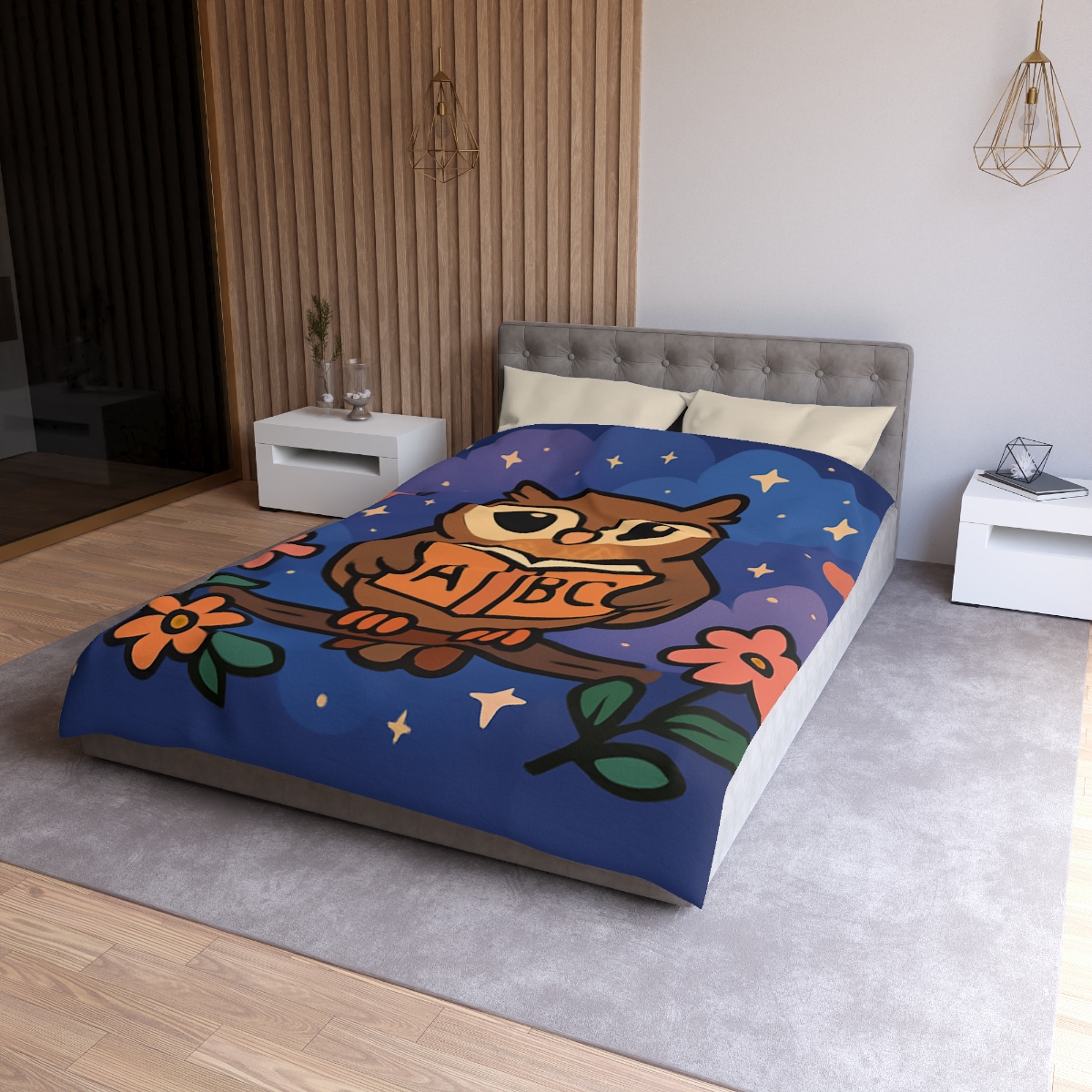 Nebula Garden Owl soft comforter duvets
