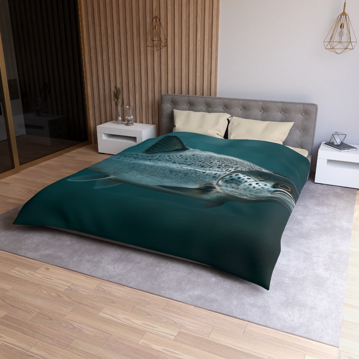 Silver Run Atlantic Salmon trendy bedroom duvets
