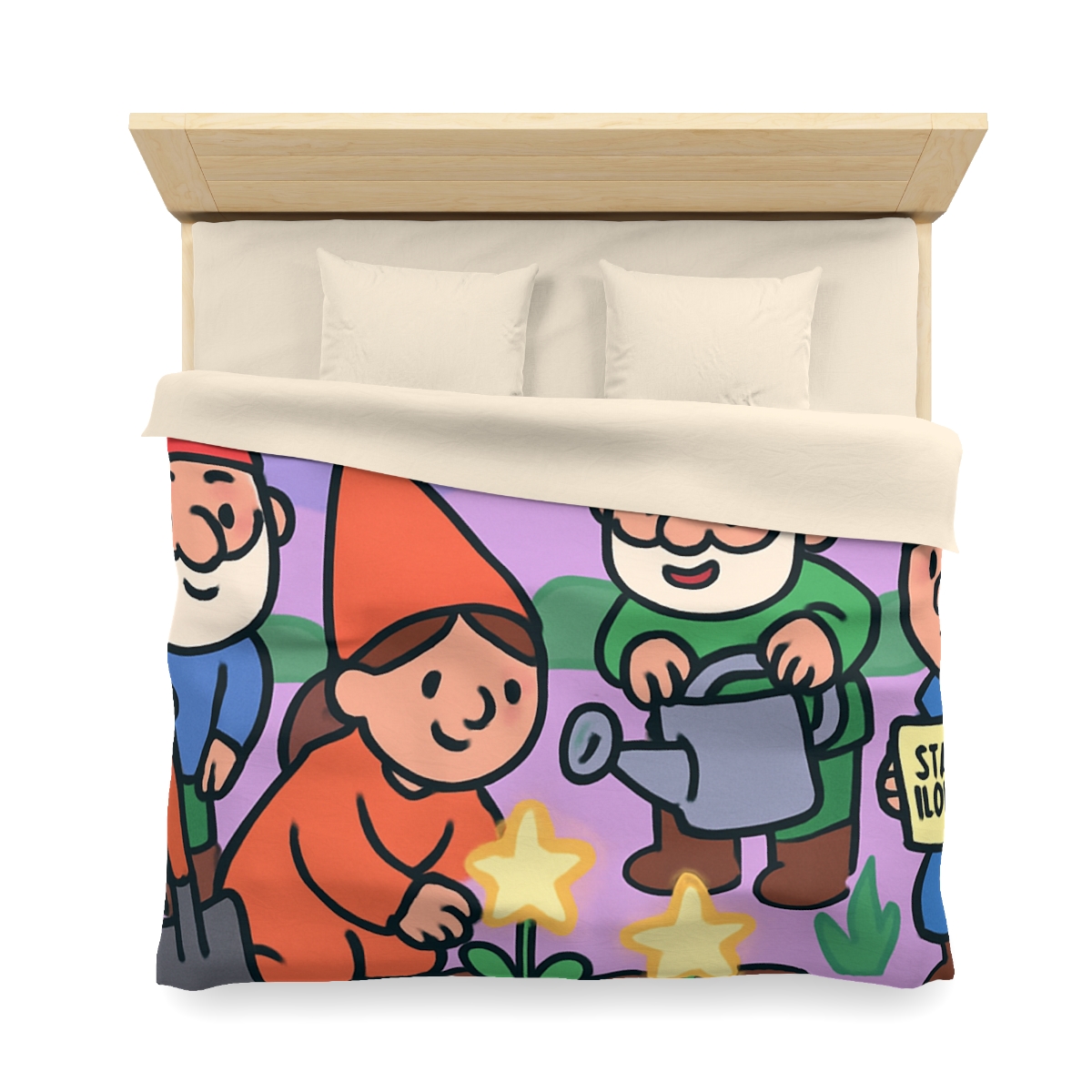 Galactic Garden Gnomes duvets for gifts